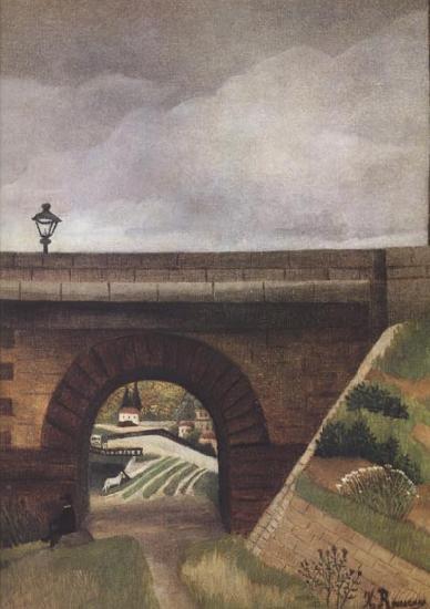 Henri Rousseau View from an Arch of the Bridge of Sevres oil painting picture